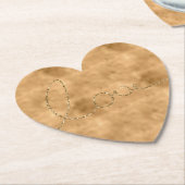 Gold Glam Glitzer Liebe Untersetzer (angewinkelt)