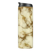 Gold Glam Glitzer Marble Thermosbecher (Nach rechts gedreht)