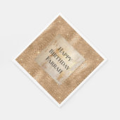 Gold Glam Glitzer Snake Skin Serviette (Ecke)