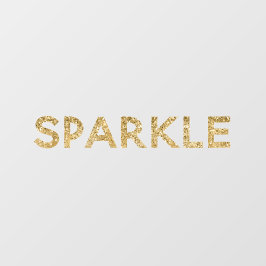 Gold Glam Glitzer Sparkle Fensteraufkleber