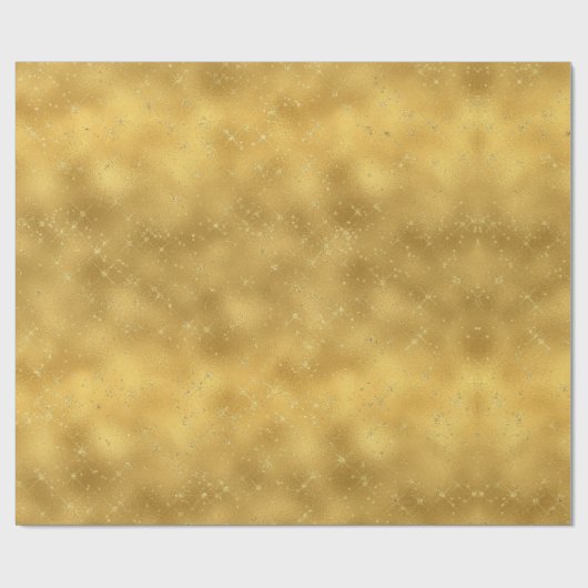 Gold Glam Glitzern Geschenkpapier (Flach)