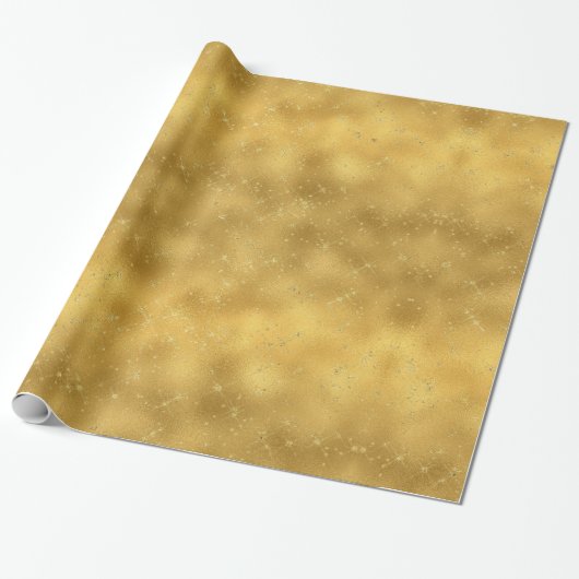 Gold Glam Glitzern Geschenkpapier (Ungerollt)