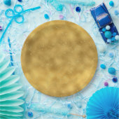 Gold Glam Glitzern Pappteller (Party)