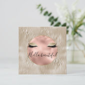 Gold Glam Glitzy Eyelashes Zebra Print (Stehend Vorderseite)
