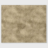 Gold Glam Glitzy Glitzer Leopard Print Geschenkpapier (Flach)