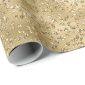 Gold Glam Glitzy Glitzer Leopard Print Geschenkpapier (Rolleneckpunkt)