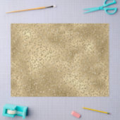 Gold Glam Glitzy Glitzer Leopard Print Seidenpapier (Basteln)