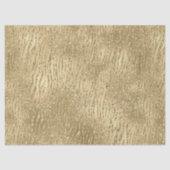Gold Glam Glitzy Glitzer Zebra Print Seidenpapier (Vorderseite)