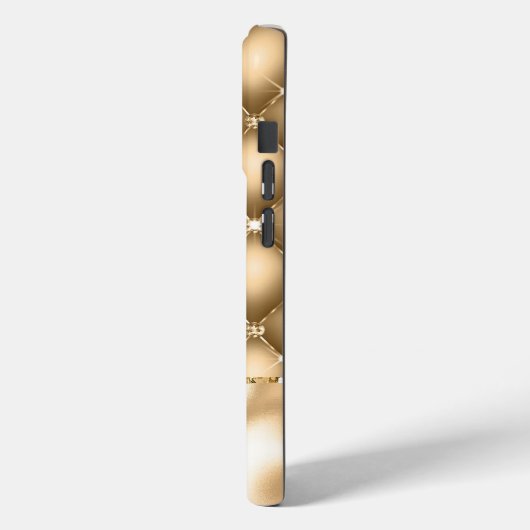 Gold Glam Glitzy Jewel Case-Mate iPhone Hülle (Rückseite / Links)