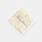 Gold Glam Hearts Bokeh Serviette (Ecke)