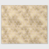 Gold Glam Hübsch Pink Floral Lace Brautparty Geschenkpapier (Flach)