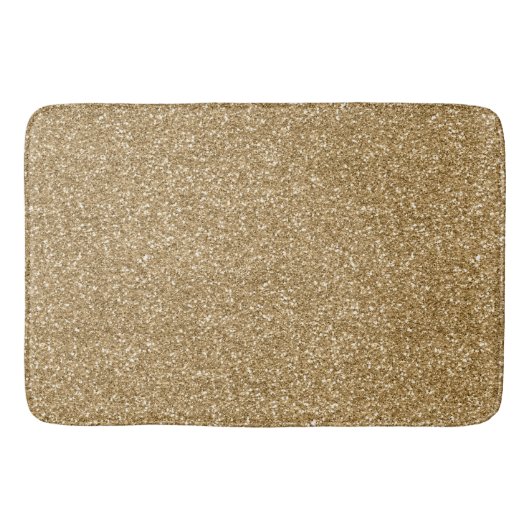 Gold Glam Imitat Glitzer Badematte (Vorderseite)