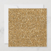 Gold Glam Imitate Glitzer Einladung (Vorderseite)