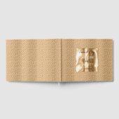 Gold Glam Imitate Textur Gästebuch (Voll)