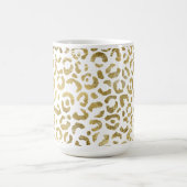 Gold Glam Leopard Print Kaffeetasse (Mittel)