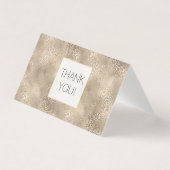 Gold Glam Leopard Print Vielen Dank (Vorderseite)