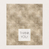 Gold Glam Leopard Print Vielen Dank (Außenseite Aufgefaltet)