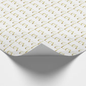 Gold Glam Liebe Wedding Geschenkpapier (Ecke)