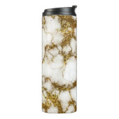 Gold Glam Marmor Thermosbecher (Nach links gedreht)