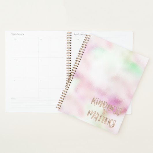 Gold Glam Mint Rosa Gefärbte Krawatte Kindness Mat Planer (Anzeige)