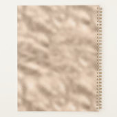 Gold Glam Mint Rosa Gefärbte Krawatte Kindness Mat Planer (Rückseite)