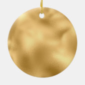 Gold Glam Monogram Keramik Ornament (Hinten)