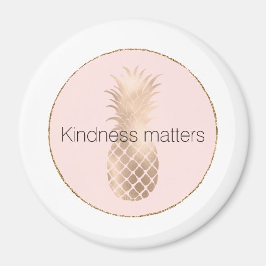 Gold Glam Pineaple Magnet (Vorne)