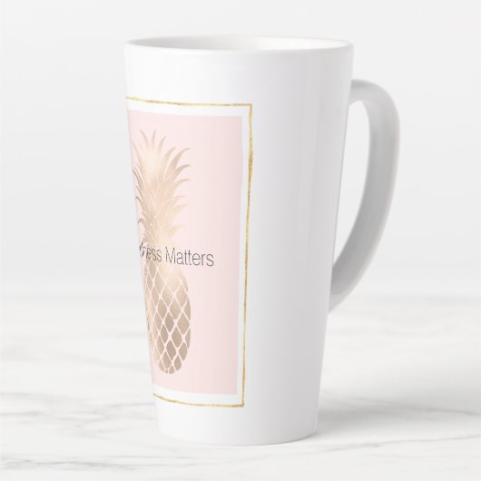 Gold Glam Pineaple Milchtasse (Rechte Ecke)