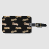 Gold Glam Pineapples Gepäckanhänger (Vorderseite (Horizontal))