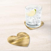 Gold Glam Ribbon und Bow Weihnachten Untersetzer (Vor Ort)