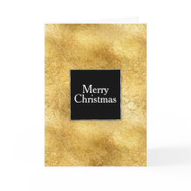 Gold Glam Schwarz-weiß Weihnachten