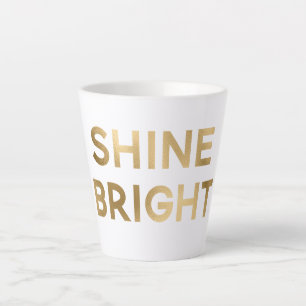 Gold Glam Shine Bright Weihnachten Milchtasse