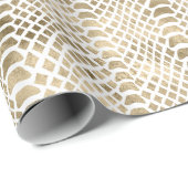 Gold Glam Snake Skin Geschenkpapier (Rolleneckpunkt)