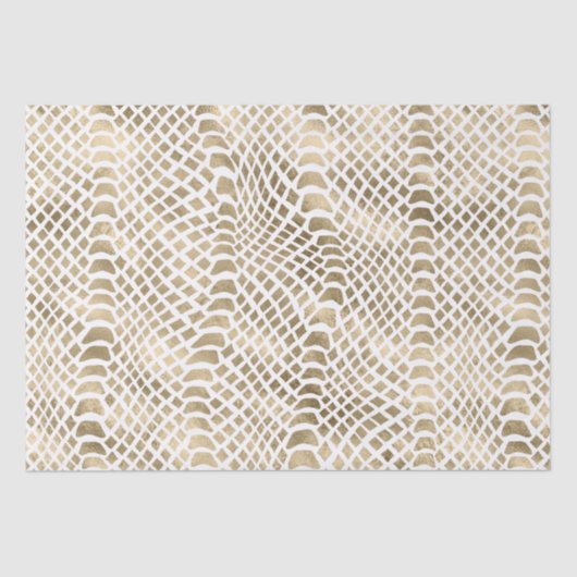 Gold Glam Snake Skin Seidenpapier (Vorderseite)