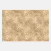 Gold Glam Sparkle Leopard Print Glitzer Geschenkpapier Set (Vorderseite 2)