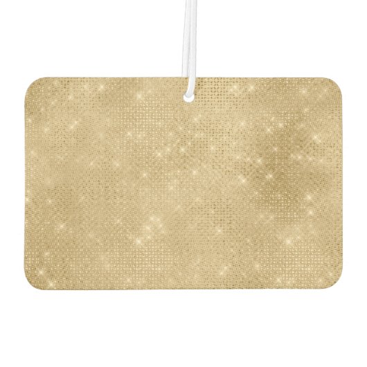 Gold Glam Sparkle Monogram Autolufterfrischer (Rückseite)