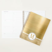 Gold Glam Sparkle Monogram Planer (Anzeige)