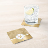 Gold Glam Sparkle Monogram Untersetzer (Vor Ort)