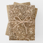 Gold Glam Sparkling Glitzer Geschenkpapier Set (Beispiel)