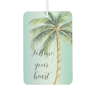 Gold Glam Tropical Palm Tree Autolufterfrischer