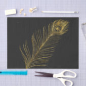 Gold Glam und Black Peak Fether Seidenpapier (Handwerk)