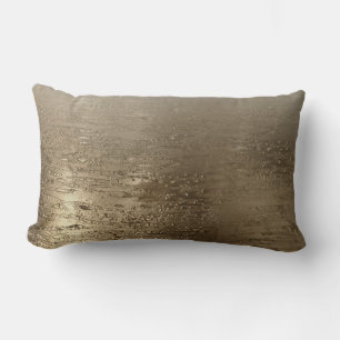 Gold Glam Vergoldete Bürste Moderne Eleganz Lendenkissen