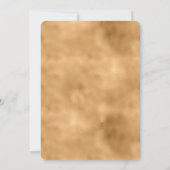 Gold Glam White Glitzer Sparkle Einladung (Rückseite)