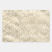 Gold Glam White Leopard Print Geschenkpapier Set (Vorderseite 3)
