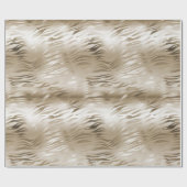 Gold Glam Zebra Animal Print Geschenkpapier (Flach)