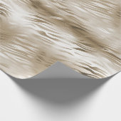 Gold Glam Zebra Animal Print Geschenkpapier (Ecke)