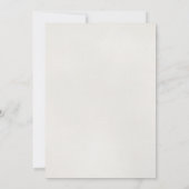 Gold Glamour Glitzer Confetti Ändern Sie das Datum Einladung (Rückseite)