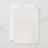 Gold Glamour Glitzer Confetti Wedding RSVP Card Karte (Rückseite)