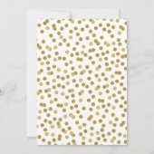 Gold Glamour Moderne Abschluss Ankündigung (Rückseite)