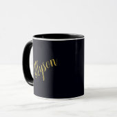 Gold Glamour personalisiert Tasse (Vorderseite Links)